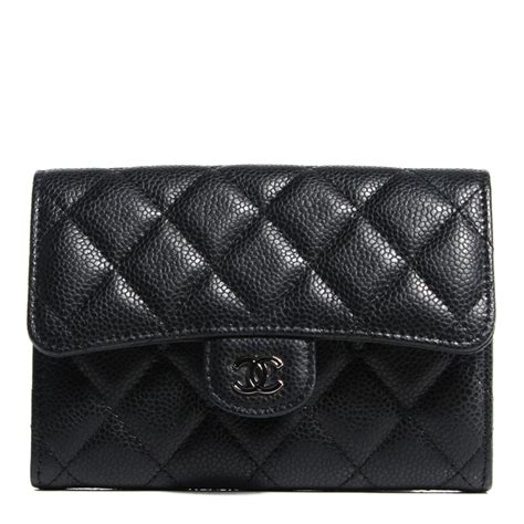 chanel classic small flap wallet caviar|Chanel Classic Flap Long Wallet .